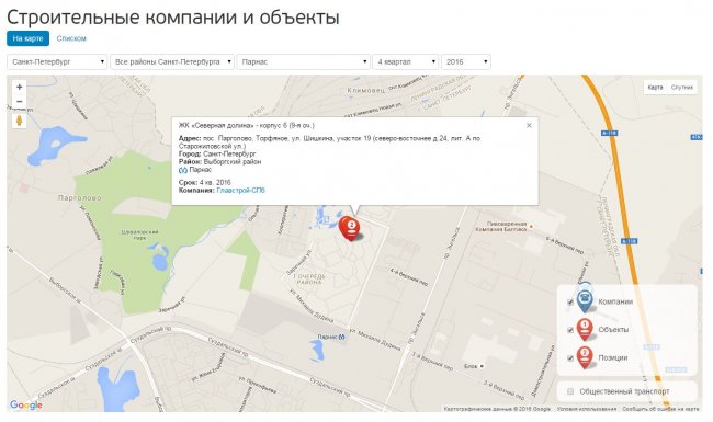 На сайте Банка появилась карта аккредитованных объектов - «Банк «Санкт-Петербург»